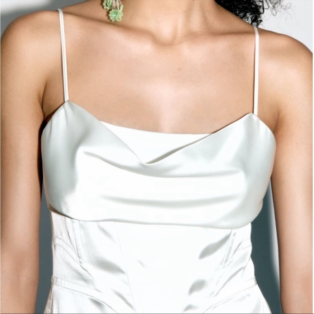 Zara Satin Corset Dress - Picture 2 of 6